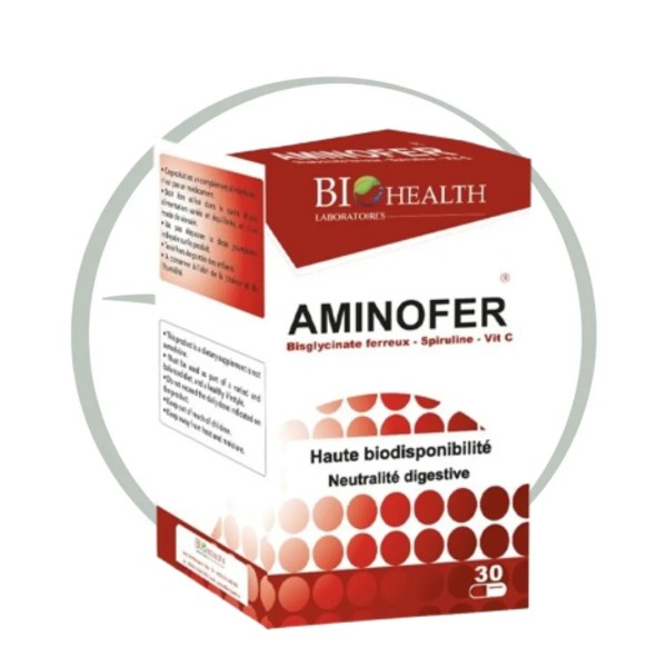BIOHEALTH AMINOFER 30 GELULES