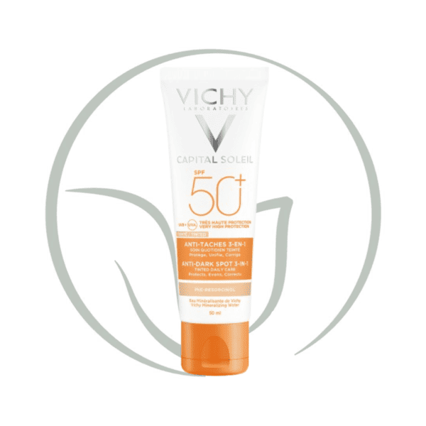 VICHY CAPITAL SOLEIL SOIN ANTI TACHES TEINTEE 3EN1 SPF50+ 50ML