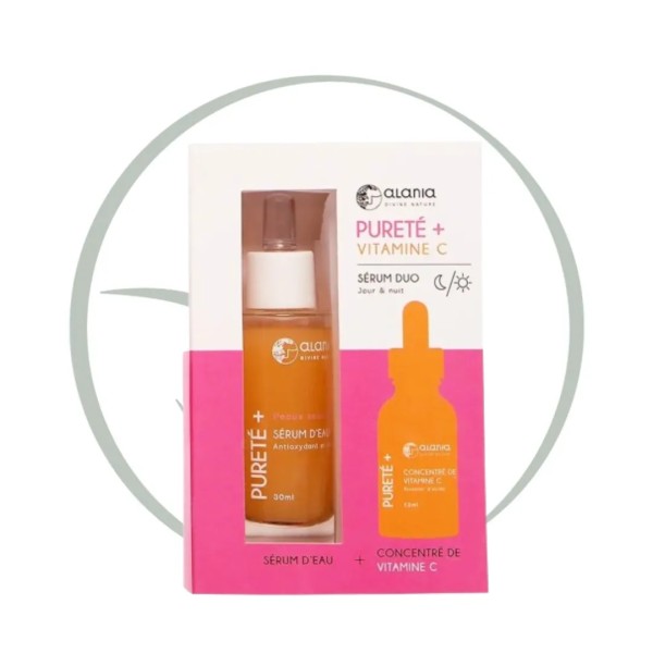 ALANIA PURETE+ VITAMINE C SERUM VISAGE DUO JOUR ET NUIT