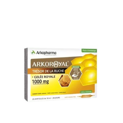 ARKOPHARMA ARKOROYAL GELEE ROYALE BIO 1000 MG 20 AMPOULES