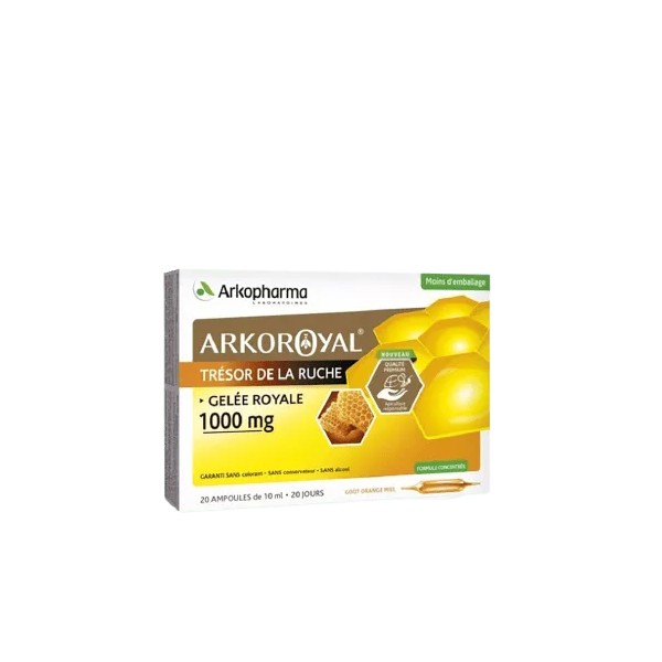 ARKOPHARMA ARKOROYAL GELEE ROYALE BIO 1000 MG 20 AMPOULES