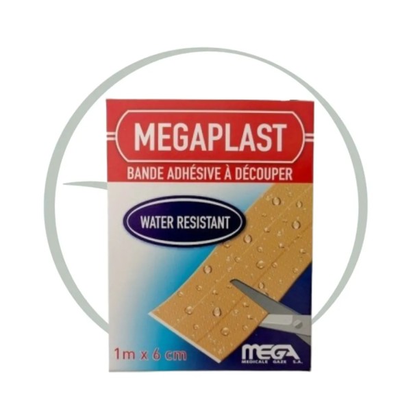 MEGAPLAST BANDE ADHÉSIVE WATER RESISTANT 1M*8CM
