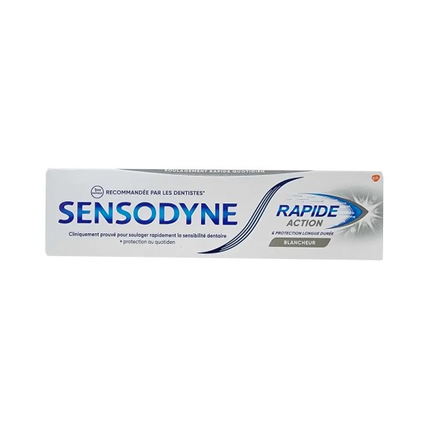 SENSODYNE DENTIFRICE RAPIDE ACTION BLANCHEUR 75ML