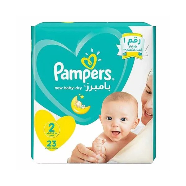 PAMPERS TAILLE 2 ( 4-8KG ) 23PCS