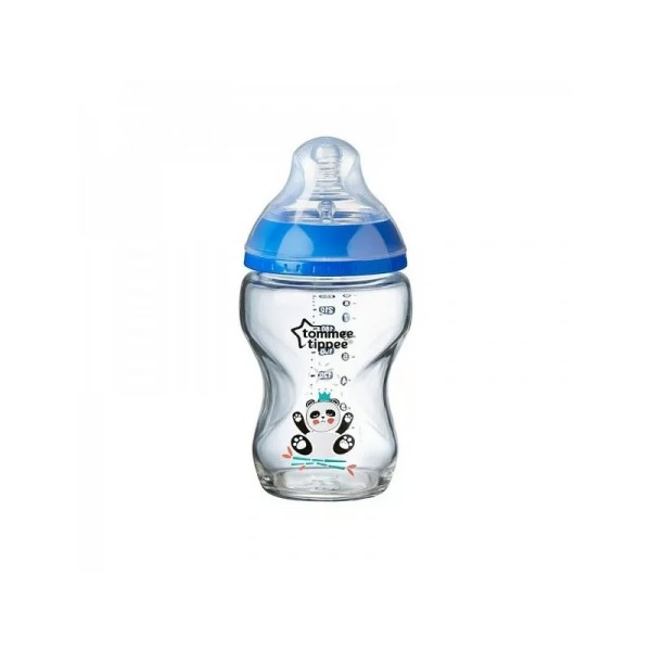 TOMMEE TIPPEE COLSE TO NATURE BIBERON BLANC EN VERRE 0M+ 250ML
