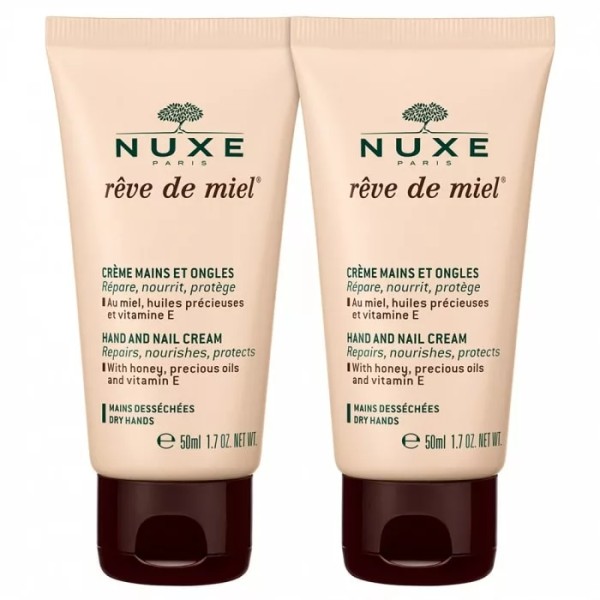 NUXE REVE DE MIEL CREME MAINS ET ONGLES 2X50ML