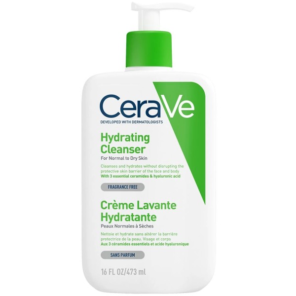 CERAVE GEL MOUSSANT NETTOYANT PEAUX NORMALES A GRASSES 473ML
