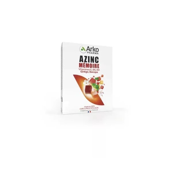 ARKOPHARMA AZINC MÉMOIRE 30 GÉLULES