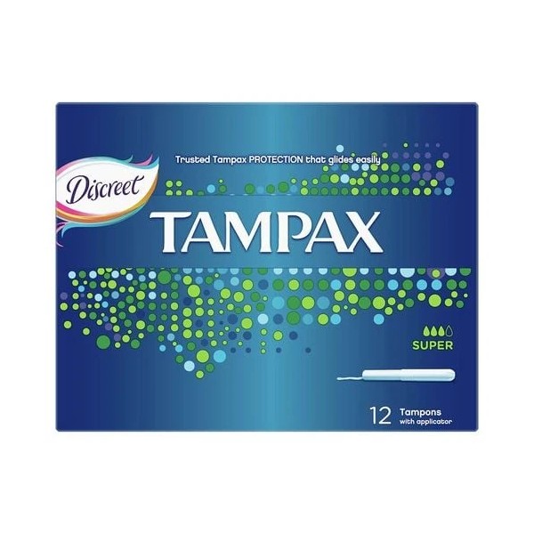 TAMPAX TAMPON SUPER DE 12