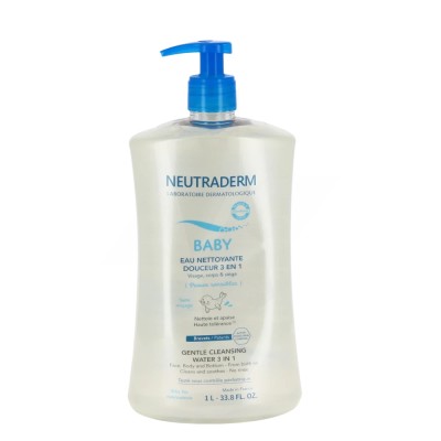 NEUTRADERM BABY EAU NETTOYANTE DOUCEUR 3EN1 1 L