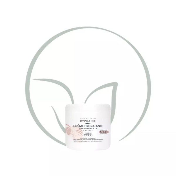 BYPHASSE CREME HYDRA CORPS A L'HUILE DE COCO 500 ML