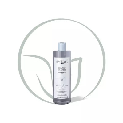 BYPHASSE SOLUTION MICELLAIRE DEMAQUILLANTE 4 EN 1 AU CHARBON ACTIF 500ML