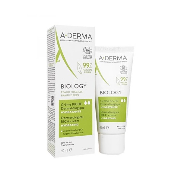 A-DERMA BIOLOGY CREME RICHE HYDRATANTE PEAUX FRAGILES 40ML