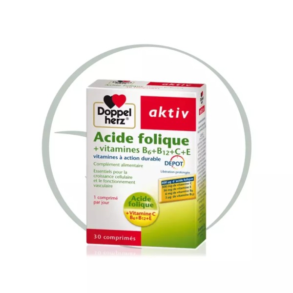 DOPPELHERZ AKTIV ACIDE FOLIQUE 30 COMPRIMES
