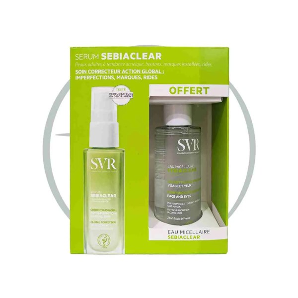 SVR SEBIACLEAR SERUM 30ML+SEBIACLEAR EAU MICELLAIRE 75ML (OFFERT)