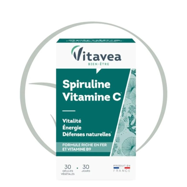 VITAVEA SPIRULINE VITAMINE C 30 GELULES