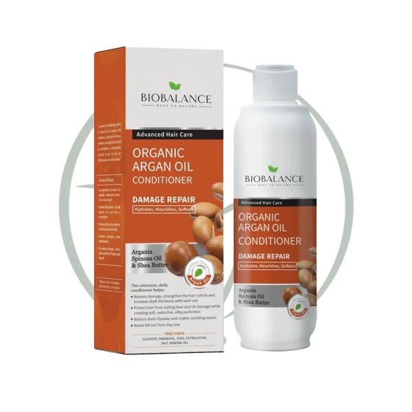 BIOBALANCE ORGANIC APRES SHAMPOING HUILE D'ARGAN 330ML