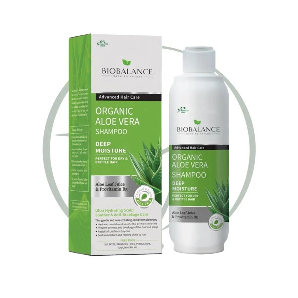 BIOBALANCE ORGANIC SHAMPOOING ALOE VERA - CHEVEUX SECS 330ML