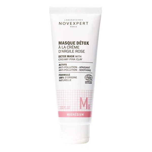 NOVEXPERT MASQUE DETOX A LA CREME D'ARGILE ROSE 75ML