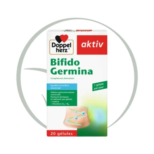 DOPPELHERZ AKTIV BIFIDO GERMINA 20 GÉLULES