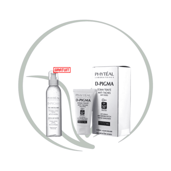 PHYTEAL DPIGMA ECRAN TEINTE BEIGE ECLAT SPF50+EAU MICELLAIRE A L'ALOE VERA 150ML (OFFERTE)
