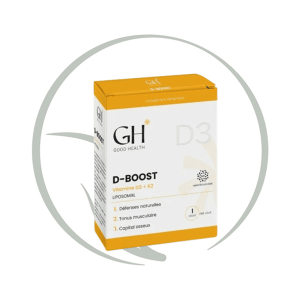 GOOD HEALTH D-BOOST VITAMINE D3+K2 30 GELULES