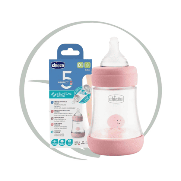 CHICCO BIBERON PERFECT 5 EN PLASTIQUE 0M+ 150ML