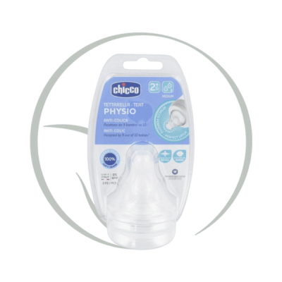 CHICCO PHYSIO TETINES 2 PIECES 2M+