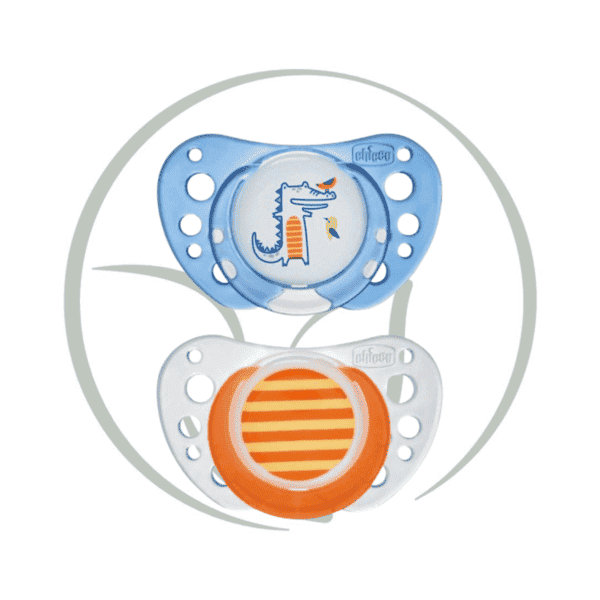 CHICCO SUCETTE PHYSIOFORMA AIR 6-16M BLEU/ORANGE
