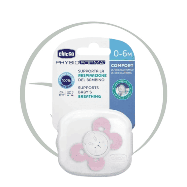 CHICCO SUCETTE PHYSIOCOMFORT AIR 0-6M ROSE