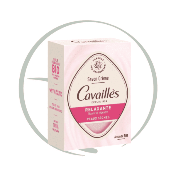 ROGE CAVAILLES SAVON CRÈME RELAXANT ROSE AMANDE 100G