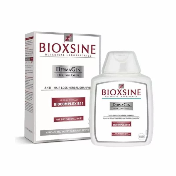 BIOXSINE SHAMPOING ANTI-CHUTE AUX HERBES CHEVEUX SECS-NORMAUX 300ML