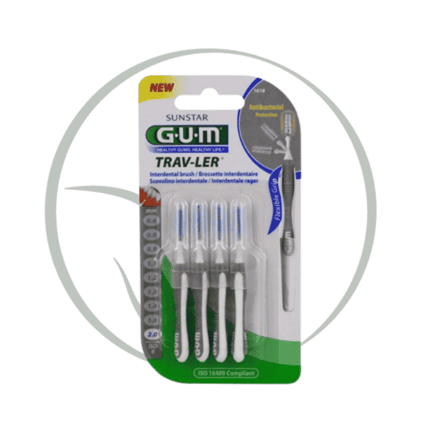 GUM TRAV-LER BROSSETTES INTERDENTAIRES X4 2MM 1618