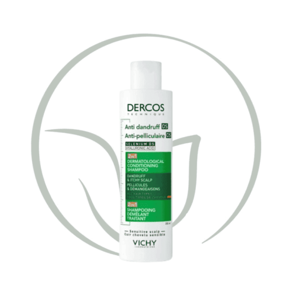VICHY DERCOS SHAMPOOING ANTI PELLICULAIRE DS DÉMÊLANT TRAITANT 2EN1 200ML
