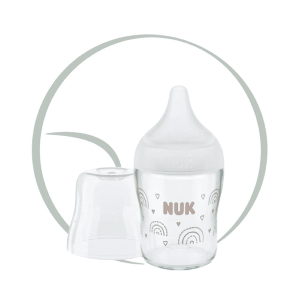NUK PERFECT MATCH BIBERON EN VERRE BLANC 0M+ 120ML