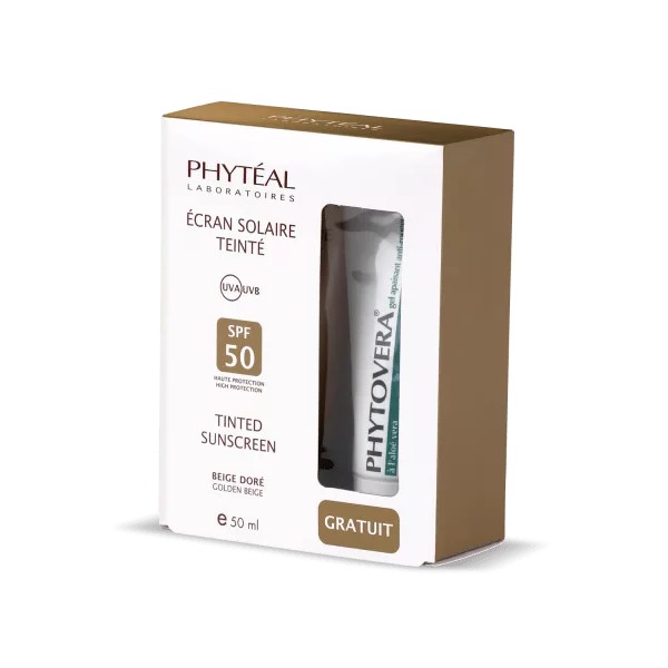 PHYTÉAL  ECRAN SOLAIRE TEINTE BEIGE DORE SPF 50