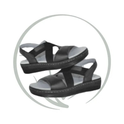STI ORTHOPEDIC SANDALE ORTHOPEDIQUE FEMME FS04 NOIR