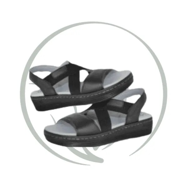 STI ORTHOPEDIC SANDALE ORTHOPEDIQUE FEMME FS04 NOIR