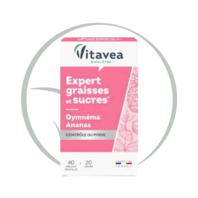 VITAVEA EXPERT GRAISSES ET SUCRES 40 GÉLULES