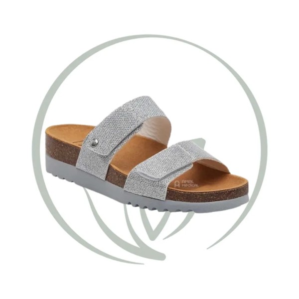 SCHOLL LUSAKA 2.0 - MULE ORTHOPÉDIQUE FEMME ARGENT