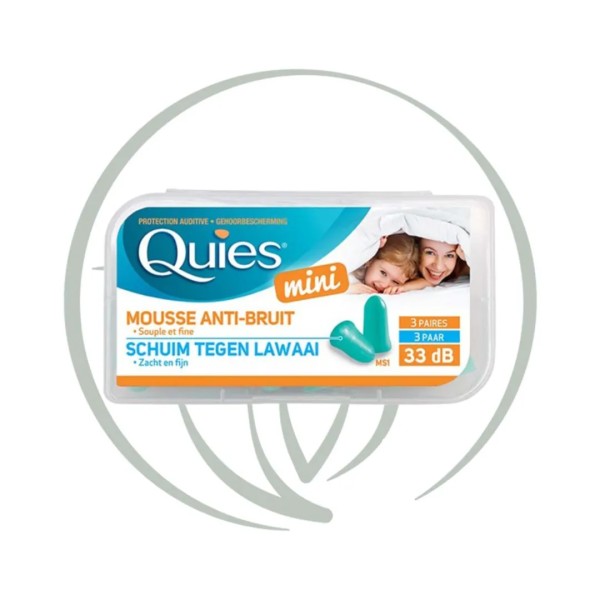 QUIES PROTECTIONS AUDITIVES EN MOUSSE MINI - LOT DE 1 PAIRE