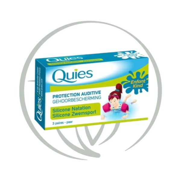 QUIES PROTECTION AUDITIVE SILICONE NATATION ENFANT 3 PAIRES