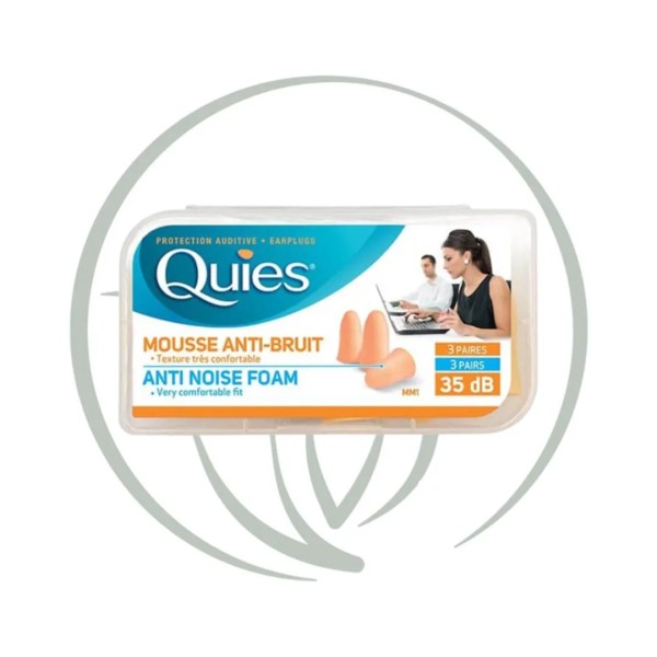 QUIES PROTECTION AUDITIVE MOUSSE 3 PAIRES