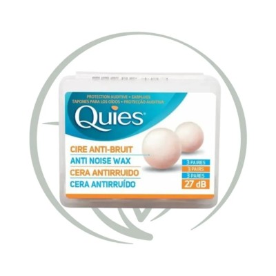 QUIES BOULES DE CIRE NATURELLE 3 PAIRES