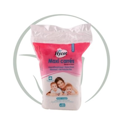 HYCOT COTON MAXI CARRÉS 80 PIÈCES