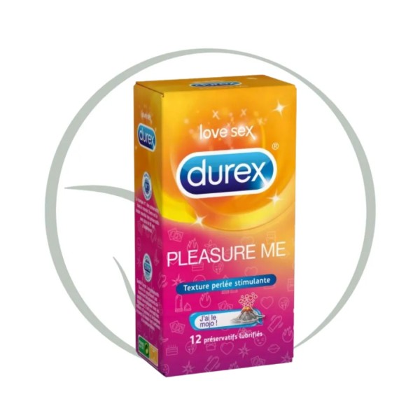 DUREX PLEASURE ME BT/12 PRÉSERVATIFS PÉRLÉS NERVURÉS