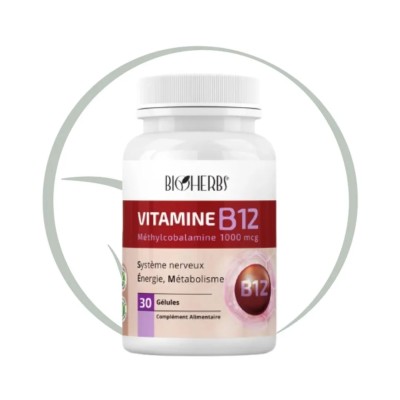 BIOHERBS VITAMINE B12 30 GÉLULES