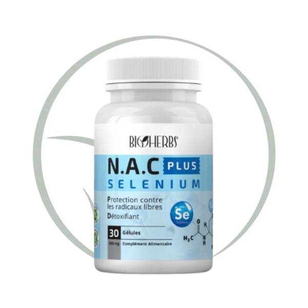 BIOHERBS N.A.C + SÉLÉNIUM 30 GÉLULES
