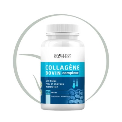 BIOHERBS COLLAGÈNE BOVIN COMPLEXE 120 GÉLULES