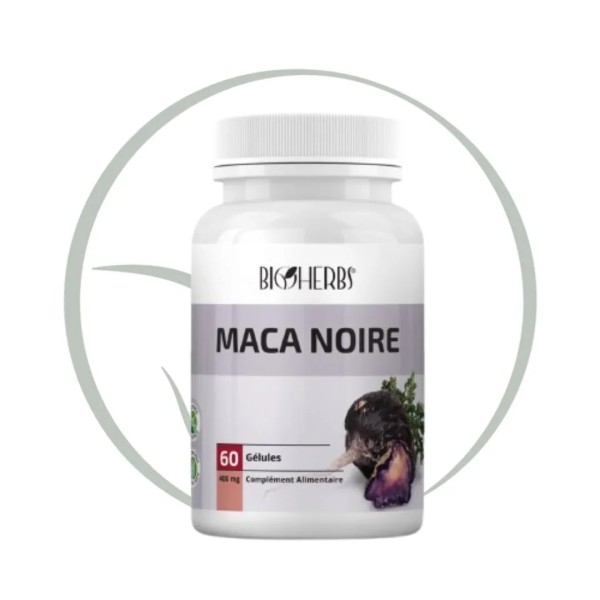 BIOHERBS MACA NOIRE 60 GÉLULES